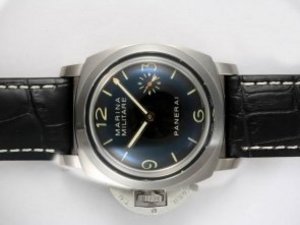 Replica Panerai Reloj Otros Militare Lefty Unitas 6497 Movimiento Manual Winding revestimiento AR con Blac
