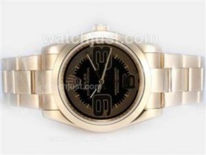 Brillant Rolex Air-King Replica cadran noir - Nouvelle version | AKW17