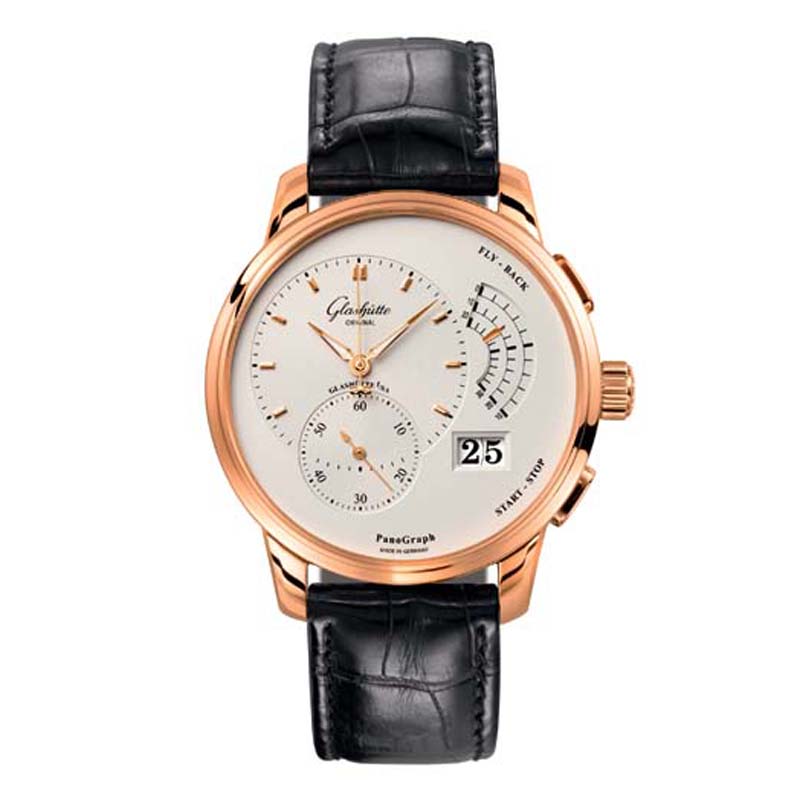 [ Germany ] Series 61-03-25-15-04 Glashütte Original PanoGraph manual mechanical watches men (Glashütte Original)