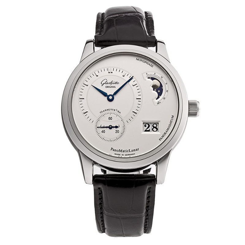 [ Germany ] Series 90-02-02-02-04 Glashütte Original PanoMaticLunar phase automatic mechanical watches men (Glashütte Original)