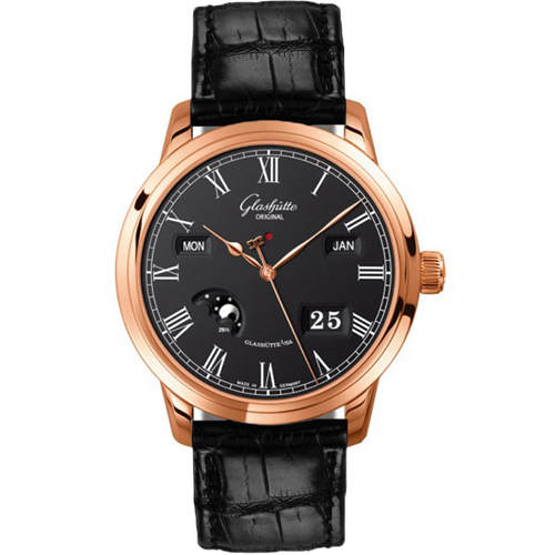 [ Germany ] Glashütte Original Senator Perpetual Calendar Calendar Series 100-02-25-05-05 men automatic mechanical watch (Glashütte Original)