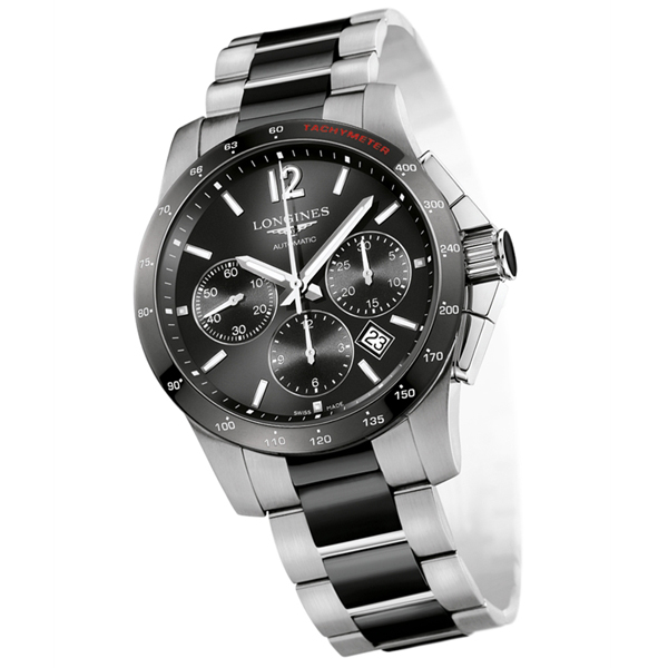 Longines HydroConquest L2.744.4.56.7 Mens automatic mechanical watch (Longines)