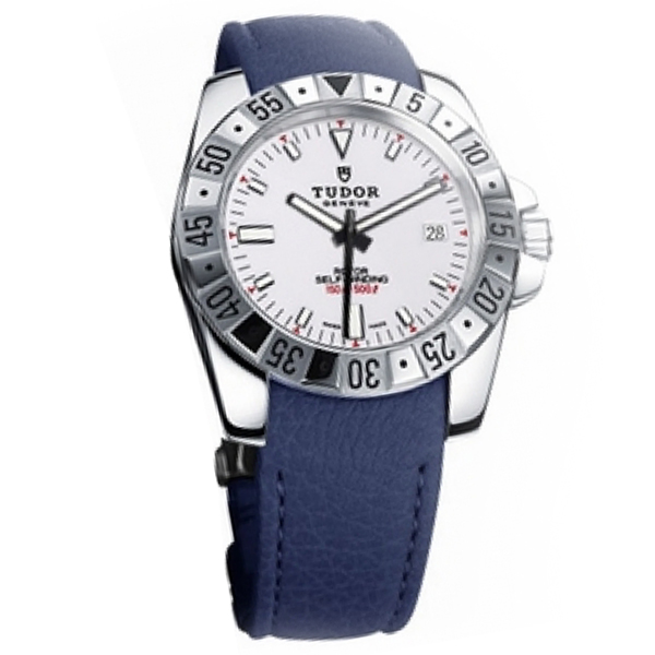Tudor AERONAUT Series 20020-Calf leather light blue men's automatic mechanical watches (Tudor) white dial
