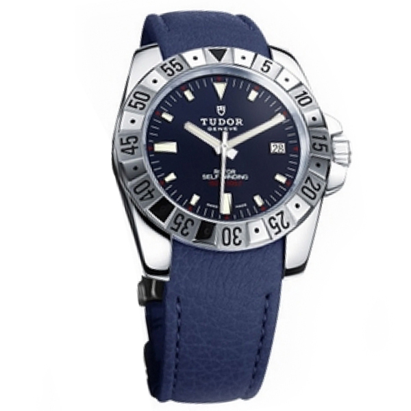 Tudor AERONAUT Series 20020-Calf leather light blue men's automatic mechanical watches (Tudor) dumb blue dial