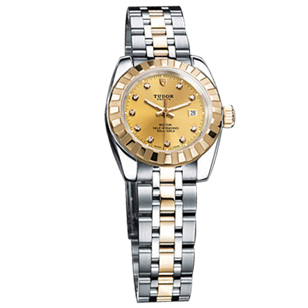 Tudor Classic Series calendar -type 28 mm 22013-62543-10DI Ms. automatic mechanical watches (Tudor) champagne dial