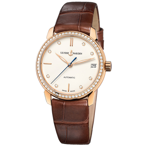 Ulysse Nardin CLASSICO gilt watch automatic mechanical watch series 8106-116B-2/990 Lady (UIysse Nardin)