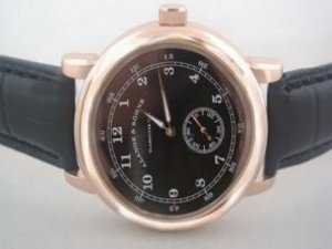 Replica A.Lange&Sohne Watch Glashutte Classic Automatic Rose Gold Case with Black Dial and Rose Gold