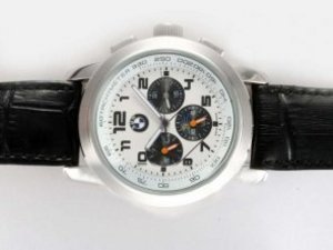 Replica BMW Watch Moonphase Chronograph Automatic White Dial