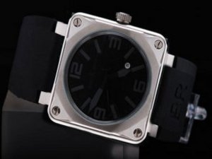 Replica Bell&Ross Watch 01-92 Automatic Movement Black Dial and Sliver Marking