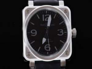 Replica Bell&Ross Watch 01-92 Automatic Movement Grey Marking-Silver Bezel