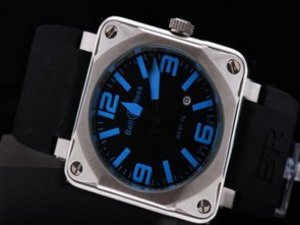 Replica Bell&Ross Watch 01-92 Automatic Movement Black Dial and Blue Marking