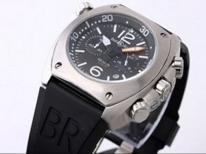 Replica Bell&Ross Watch 02-94 Quartz Movement Black Dial and White Marking