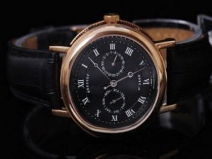 Replica Breguet Watch 02 Chronograph Manual Winding Winding Rose Gold Case with Black Dial