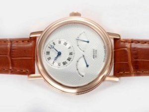 Replica Breguet Watch Classic Ref 3198 Working Flyback Function Full Rose Gold Case-White Dial