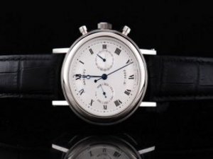 Replica Breguet Watch Classique Automatic Movement White Dial and Black Leather Strap