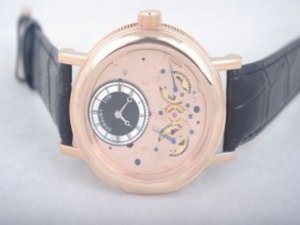 Replica Breguet Watch Classique La Tradition 7027 Automatic Rose Gold Case with Rose Gold Dial-Leath