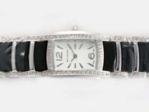 Replica Bvlgari Watch Assioma Diamond Bezel with White Dial