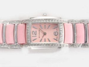 Replica Bvlgari Watch Assioma Diamond Bezel with Pink Dial