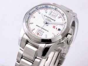 Replica Chopard Watch Gran Turismo XL Automatic Beige Dial White Marking and Stainless Steel Strap