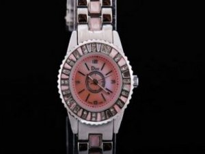 Replica Christian Dior Watch Classic Diamond Bezel with Pink Dial
