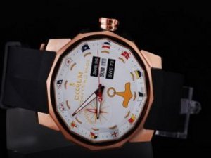 Replica Corum Watch Victory Challenge Automatic Rose Gold Case with White Dial