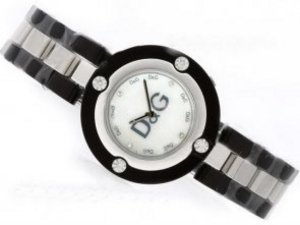 Replica D&G Watch Poly Collection Ceramic Coated Case White Dial with Diamond Marking-Couple Watch