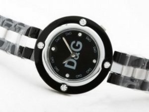 Replica D&G Watch Poly Collection Ceramic Coated Case Black Dial with Diamond Marking-Couple Watch