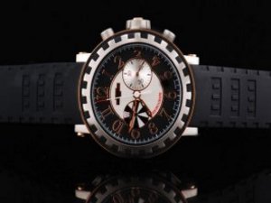 Replica De Witt Watch Academia Automatic Movement Black Dial with Rose Gold Markers and Black Rubber