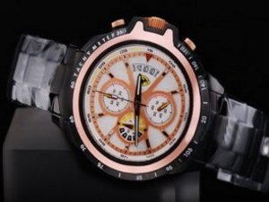 Replica Ferrari Watch Panerai Automatic Movement Rose Gold Case with White Dial