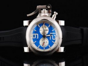 Replica Graham Watch Chronofighter Oversize Chronograph Quartz Movement Silver Case Silver Case with