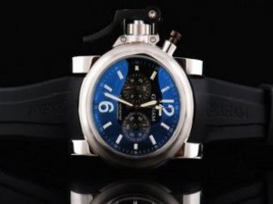 Replica Graham Watch Chronofighter Oversize Chronograph Quartz Movement Silver Case Silver Case with