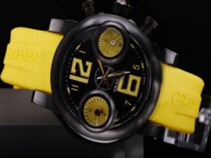 Replica Graham Watch Chronofighter Swordfish Automatic PVD Case Black Case and Yellow Marking