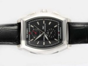 Replica Iwc Da Vinci Watch Chronograph Automatic Black Dial