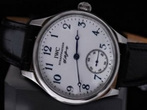 Replica Iwc Portugieser Watch F.A Jones Collection Manual Winding with White Dial and Bezel