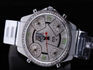 Replica Jacob & Co Watch Classic Five Time Zone Diamond Bezel with Silver Dial