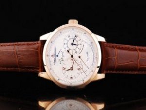 Replica Jaeger-Lecoultre Watch Duometre Working Power Reserve Automatic Rose Gold Case with White Di