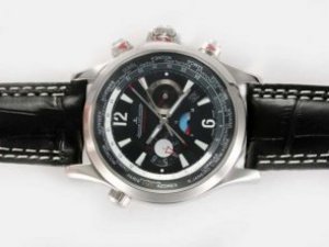 Replica Jaeger-Lecoultre Watch Master Compressor Geographic Chronograph Automatic Black Dial