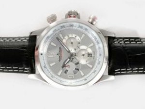 Replica Jaeger-Lecoultre Watch Master Compressor Geographic Chronograph Automatic Silver Dial