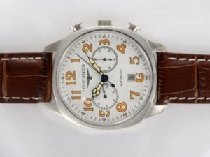 Replica Longines Watch Evidenza Working Chronograph with Black Dial