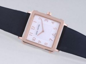 Replica Louis Vuitton Classic Watch Rose Gold Case MOP Dial-Number Marking