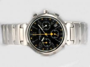 Replica Louis Vuitton Classic Watch Working Chronograph Black Dial