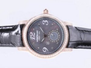 Replica Montblanc Others Watch Villeret 1858 Swiss ETA Movement Rose Gold Case-Lady Model