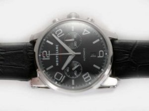 Replica Montblanc Others Watch Walker Pilot Chronograph Swiss Valjoux 7750 Movement Black Dial