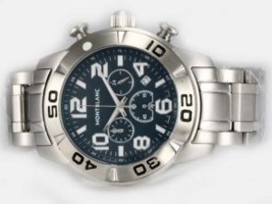 Replica Montblanc Others Watch Working Chronograph Blue Dial