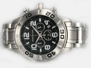 Replica Montblanc Others Watch Working Chronograph Black Dial