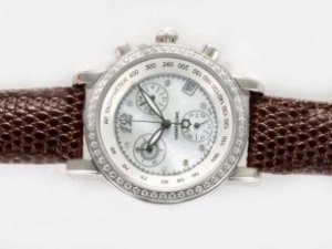 Replica Montblanc Star Watch Working Chronograph Diamond Marking and Bezel-Lady Size