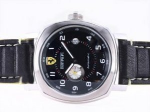 Replica Panerai Ferrari Watch Automatic Black Dial and Strap