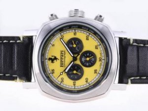 Replica Panerai Ferrari Watch Chronograph Automatic Yellow Dial