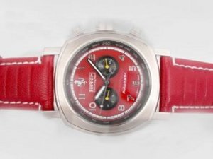 Replica Panerai Ferrari Watch Rattapante Chronograph Automatic Red Dial