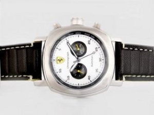 Replica Panerai Ferrari Watch Rattapante Chronograph Automatic White Dial